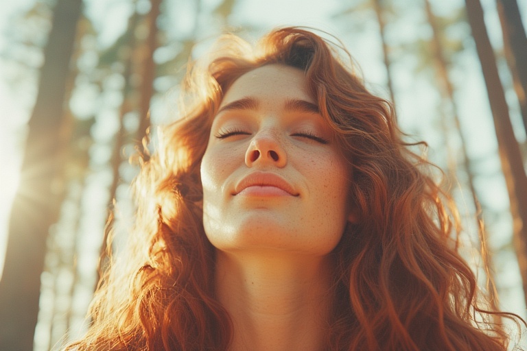 Woman in forest Protrait 4